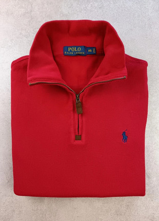 Sweat pull Polo Ralph Lauren half zip col montant camionneur rouge taille XS, marca: Ralph Lauren, estado: Muito bom, tamanho: XS, €54.90, €58.35 inclui Proteção do Comprador Pro