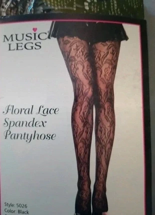 Panty sexy encaje 🔥🔥, marca: Music Legs, estado: Nuevo con etiquetas, tamaño: Talla única, 3,70 €, 4,59 € Protección al comprador incluida