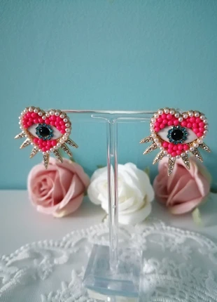 Boucles acier cœur œil, brand: Tendance, condition: Very good, €4.00, €4.90 includes Buyer Protection Pro