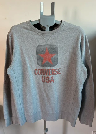 Sweat Converse Vintage - Gris Clair - Taille XL - Made in Italy, marke: Converse, zustand: Sehr gut, größe: XL, 32,90 €, 35,25 € inklusive Vinted-Käuferschutz