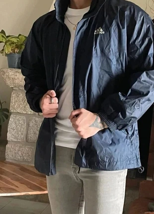 Veste Coupe vent / Imperméable / K Way Adidas bleu Taille M Capuche à cordon Réversible, brand: adidas, condition: Good, size: M, €18.90, €20.55 includes Buyer Protection
