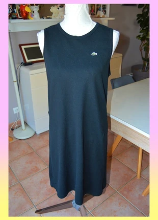 Robe de sport Lacoste noire, boutons dos, T40, marque: Lacoste, état: Très bon état, taille: L / 40 / 12, 65,00 €, 68,95 € Protection acheteurs (Pro) incluse