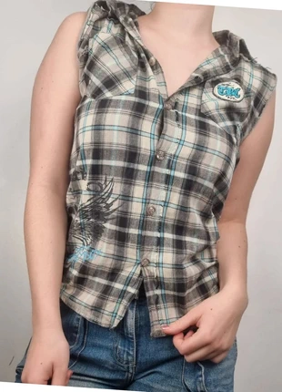chemise à manches courtes à capuche, marque: Vintage Dressing, état: Très bon état, taille: S / 36 / 8, 6,90 €, 7,95 € Protection acheteurs incluse
