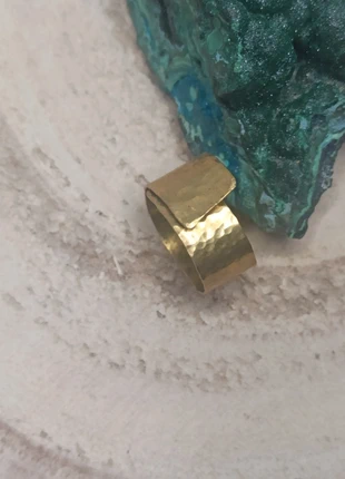 Anello fascia in Ottone martellato con lamina da 1mm, regolabile., marque: Hippie Chic, état: Neuf sans étiquette, taille: Ajustable, 15,00 €, 16,45 € Protection acheteurs incluse