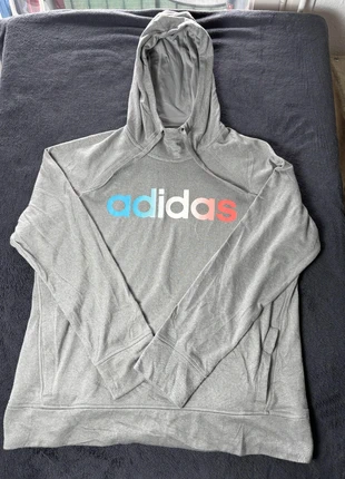 Sweat à capuche Adidas homme gris logo multicolore – taille L, marke: adidas, zustand: Gut, größe: L, 12,00 €, 13,30 € inklusive Vinted-Käuferschutz