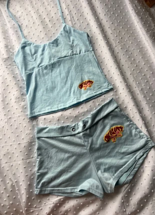 Halterneck Top + Mini Shorts Co-ord🩵, brand: not sure, condition: Very good, size: M / UK 12-14, £12.00, £13.30 includes Buyer Protection