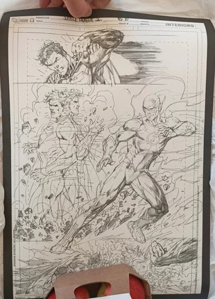 Lithographie Jim Lee Superman et Flash DC Comics, merk: DC Comics, staat: Heel goed, € 18,00, € 19,60 inclusief Kopersbescherming