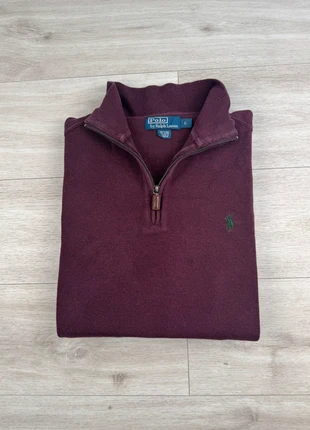 Quarter Half Zip Sweat Pull Col Camionneur | Ralph Lauren | Bordeaux Logo brodé | Taille L Homme, marca: Ralph Lauren, estado: Muy bueno, tamaño: L, 60,00 €, 63,70 € Protección al comprador Pro incluida