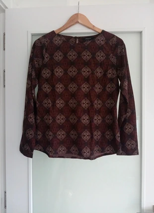 Elegante blusa con estampado étnico de Greenpoint como nueva, brand: Greenpoint, condizioni: Nuovo senza cartellino, taglia: S / IT 40 / EU 36, €25.00, €26.95 include la Protezione acquisti