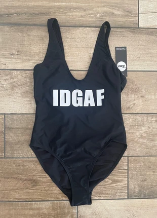 BNWT Boohoo Swimming Costume Size 10 IDGAF Graphic, brand: Boohoo, condition: New with tags, size: M / UK 12-14, £8.00, £9.10 includes Buyer Protection Pro