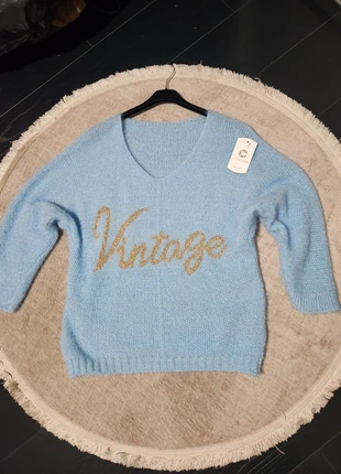 Pull tout doux neuf avec 🏷 bleu clair a inscription taille unique, brand: constantia, condition: New with tags, size: One size, €15.00, €16.45 includes Buyer Protection