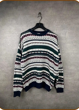 Pull vintage Cape Isle Knitters USA motif nordique multicolore taille L, brand: Vintage Dressing, condition: Very good, size: L, €27.00, €29.05 includes Buyer Protection