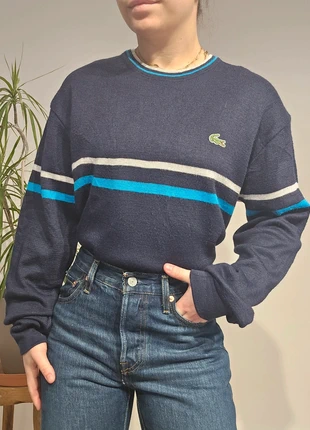 Pull col rond marine des années 90' Lacoste (3968), marca: Lacoste, estado: Muito bom, tamanho: L / 40 / 12, €32.00, €34.30 inclui Proteção do Comprador Pro