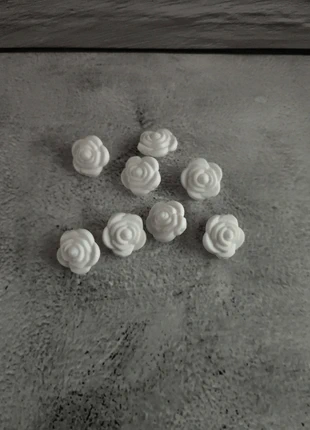 Perles silicone fantaisie rose blanche, staat: Nieuw zonder prijskaartje, € 6,50, € 7,53 inclusief Kopersbescherming