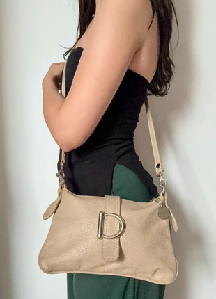 Sac vintage en cuir italien beige avec boucle argentée, marca: Vintage Dressing, estado: Muy bueno, 20,00 €, 21,70 € Protección al comprador incluida