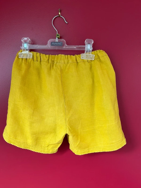 Short fille 8 ans petit bateau en lin - photo numéro 5
