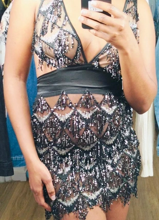 Robe à paillettes, marca: sansnom., estado: Muito bom, tamanho: S / 36 / 8, €7.00, €8.05 inclui Proteção do Comprador