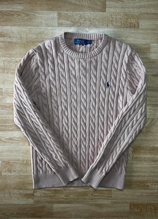 Torsadé Ralph Lauren rose logo bleu taille S / pull Ralph Lauren rose taille S, marque: Ralph Lauren, état: Très bon état, taille: S, 50,00 €, 53,20 € Protection acheteurs incluse