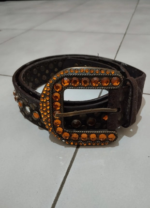 Cintura BB Simon Y2K Vintage Anni ‘90 – Marrone con Dettagli Arancioni – Originale, marca: Vintage Dressing, estado: Muito bom, tamanho: 105 cm, €20.00, €21.70 inclui Proteção do Comprador