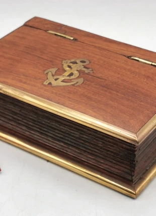 Coffret ancre marine forme livre ancien, marque: Marin, état: Très bon état, 25,00 €, 26,95 € Protection acheteurs incluse