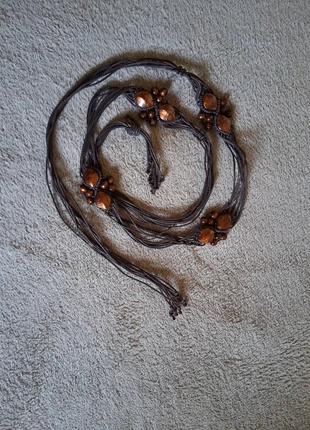 Ceinture en Ficelle avec de beaux motifs, estado: Muy bueno, tamaño: 115 cm, 8,00 €, 9,10 € Protección al comprador incluida