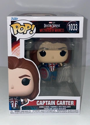 Figurine pop Captain Carter, marca: Funko Pop, estado: Muito bom, tamanho: 3 anos / 98 cm, €10.00, €11.20 inclui Proteção do Comprador