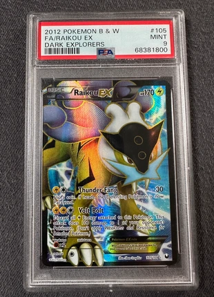 Pokemon Raikou ex Fullart Dark Explorers PSA 9, marke: Pokémon, zustand: Neu, 550,00 €, 578,20 € inklusive Vinted-Käuferschutz