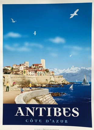 Antibes / Côte D'Azur Collomb - Affiche - 30x40cm, brand: clouet, condition: New with tags, €9.20, €10.36 includes Buyer Protection Pro