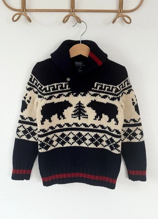 Pull vintage nordique Polo Ralph Lauren enfant 5 ans – laine & cachemire – édition rare hiver, brand: Ralph Lauren, condition: Very good, size: 5 years / 110 cm, €85.00, €89.95 includes Buyer Protection Pro