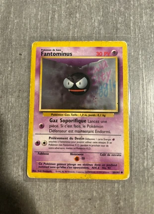 Carte Pokémon fantominus première génération 1995, marke: Pokémon, zustand: Gut, 5,00 €, 5,95 € inklusive Vinted-Käuferschutz