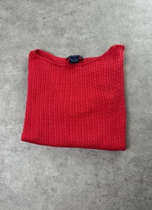 Pull col rond torsadé Ralph Lauren taille S rouge, marke: Ralph Lauren, zustand: Sehr gut, größe: S / 36 / 8, 29,00 €, 31,15 € inklusive Vinted-Käuferschutz