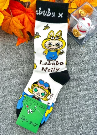 Chaussettes Labubu & Molly – design coréen, merk: POPMART, staat: Nieuw met prijskaartje, maat: Universeel, € 14,99, € 16,44 inclusief Kopersbescherming Pro