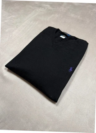 Pull homme Ralph Lauren noir col V en laine mérinos – Taille L (Slim Fit) PRL-21-GDD, brand: Ralph Lauren, condizioni: Ottime, taglia: L, €36.45, €38.97 include la Protezione acquisti