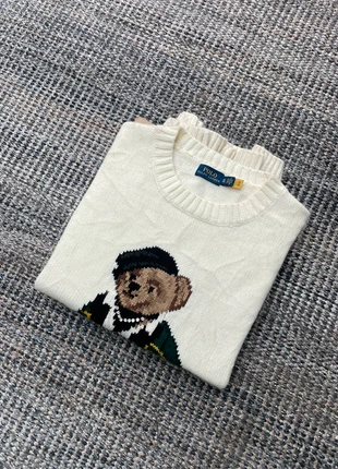 Pull En Maille Ralph Lauren Polo Bear Beige - Pull d’hiver taille XL femmes, marca: Ralph Lauren, estado: Muito bom, tamanho: XL / 42 / 14, €70.00, €74.20 inclui Proteção do Comprador