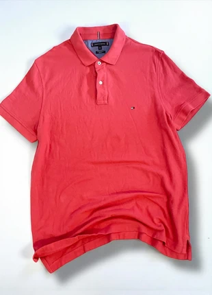 Polo Tommy Hilfiger rose / manches courtes / 100 % coton - XXL, marque: Tommy Hilfiger, état: Très bon état, taille: XXL, 15,00 €, 16,45 € Protection acheteurs incluse