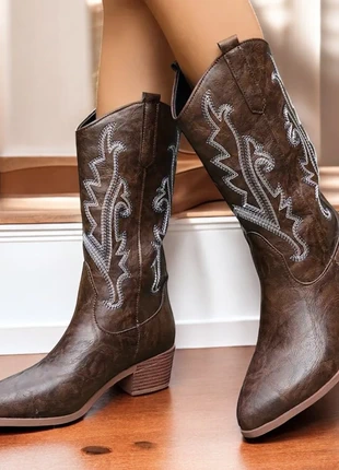 Bottes cowboy femme mi hautes Santiags, marca: Santiago Sánchez, estado: Novo com etiquetas, tamanho: 39, €32.00, €34.30 inclui Proteção do Comprador Pro