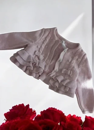 🌹Cardigan/veste Rose Poudré avec Volants et Nœuds fille 18 mois🌹, état: Très bon état, taille: 18-24 mois / 86 cm, 7,50 €, 8,58 € Protection acheteurs incluse