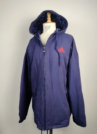 Blouson Adidas vintage bleu logo rouge – taille L, marca: adidas, estado: Muy bueno, tamaño: L, 44,90 €, 47,85 € Protección al comprador incluida
