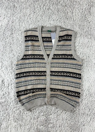 Geometrical Knit Vest Vintage Ethnic Retro Pattern 2000s, marque: Vintage Dressing, état: Très bon état, taille: XL, 22,95 €, 24,80 € Protection acheteurs incluse