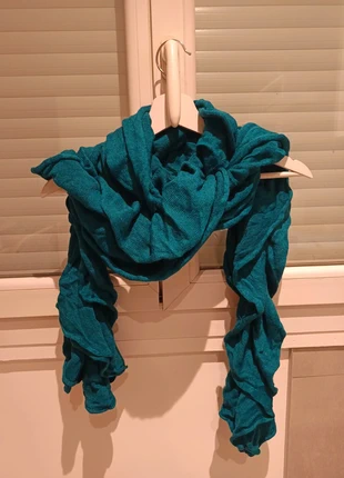 Écharpe bleu canard torsadée, marque: Inconnu, état: Très bon état, 2,00 €, 2,80 € Protection acheteurs incluse