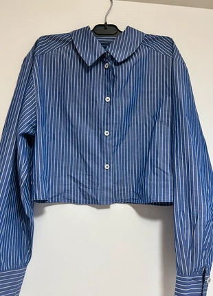 Camicia, camicia a righe, camicia crop, merk: Zara, staat: Heel goed, maat: S / 36 / 8, € 9,50, € 10,68 inclusief Kopersbescherming