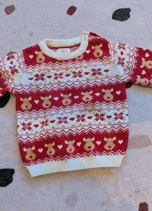 Kersttrui, merk: C&A, staat: Heel goed, maat: 12-18 maanden / 80 cm, € 3,50, € 4,38 inclusief Kopersbescherming