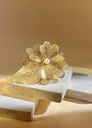 Bague fleur ajourée, marque: sansnom., état: Neuf avec étiquette, taille: Ajustable, 14,90 €, 16,35 € Protection acheteurs incluse