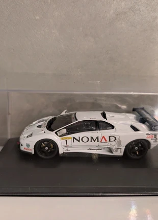 Lamborghini Diablo GTR Kyosho Nomad Maeda 1/43, merk: Kyosho, staat: Heel goed, maat: Universeel, € 15,00, € 16,45 inclusief Kopersbescherming