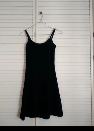 Tubino velluto nero sexy con spalline Tg S, Zara, marca: Zara, estado: Muy bueno, tamaño: S / 36 / 8, 12,99 €, 14,34 € Protección al comprador incluida