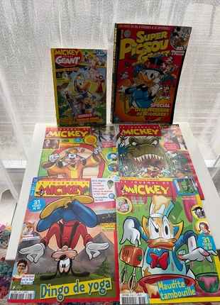 Lot de 4 Mickey (JDM)+1 Mickey Parade Géant+1 super Picsou Géant, état: Très bon état, 5,00 €, 5,95 € Protection acheteurs incluse