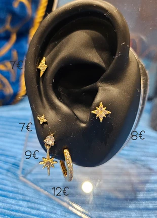 Ensemble Piercings/Boucles d'oreilles, brand: acier inoxydable, condizioni: Ottime, €38.00, €40.60 include la Protezione acquisti