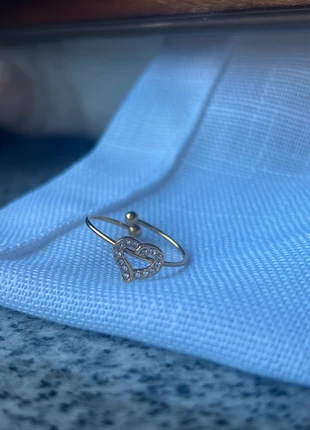 anello con cuore in acciaio inox nuovo, marque: INOX, état: Neuf avec étiquette, taille: Ajustable, 2,00 €, 2,80 € Protection acheteurs incluse