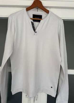 Pull léger blanc Bonobo, marca: Bonobo, estado: Muy bueno, tamaño: L, 5,00 €, 5,95 € Protección al comprador incluida