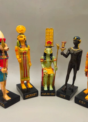 Egyptian Figurines Ancient Mythology Shay Ptah Uraeus Onuris Hemsut Hachette Resin Collectables, brand: Hachette, condition: Very good, £24.99, £26.94 includes Buyer Protection Pro